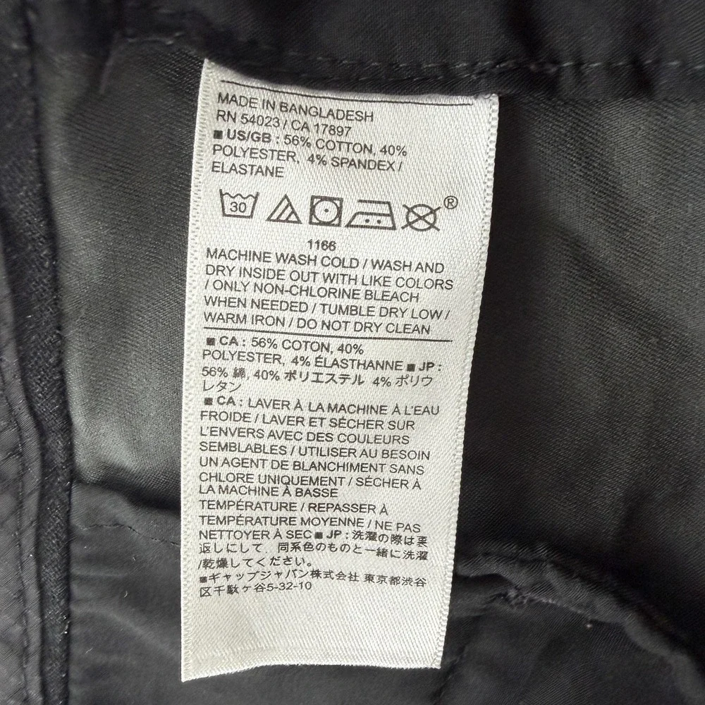 Banana Republic Chino Pants Mens 36x30 Gray Slim Fit Stretch Core Temp 603132-01